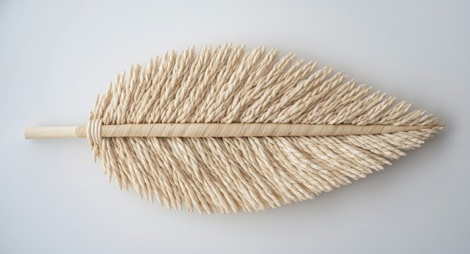 Unique natural fiber macrame leaf for hobby and d&Atilde;&copy;cor lovers