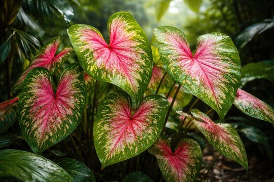 Keladi plant species known for vibrant foliage and tropical appeal