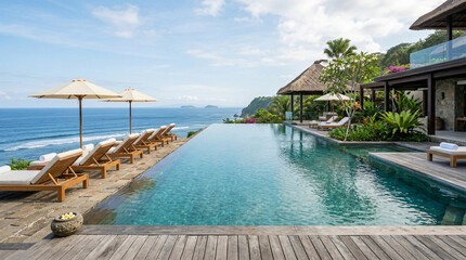 Fototapeta premium Tropical Serenity The Infinite Escape