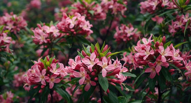 Vibrant Ratchaphruek blossoms flourishing on a rainy summer day