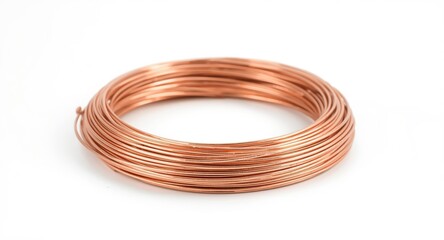 Naklejka premium round solder wire coil displayed on a light white backdrop