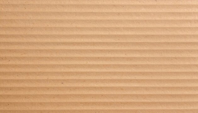 Textura de papel&atilde;o ondulado marrom com linhas horizontais paralelas, ideal para fundo de embalagem, transporte e conceitos de reciclagem sustent&aacute;vel.
