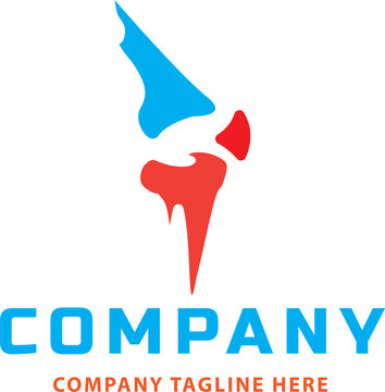 A detailed and accurate medical vector illustration of the human knee joint. This graphic highlights key anatomical structures including the femur, tibia, fibula, patella, and essential ligaments.