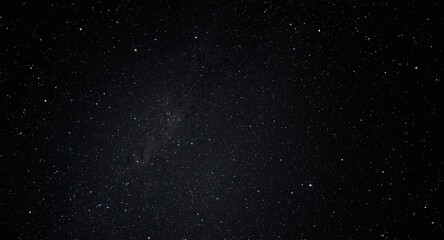 Fototapeta premium Sparkling celestial stars and milky way in dark night texture
