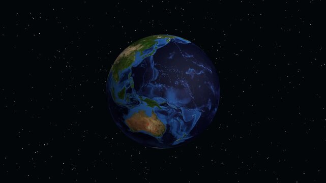 Animated Zoom From Outer Space to Tripoli Libya on Planet Earth