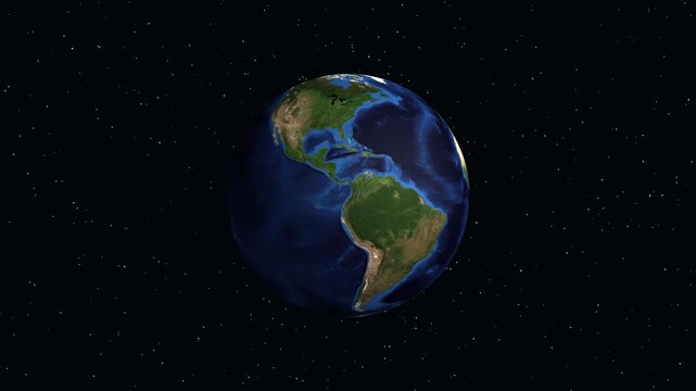 Earth Zoom Animation Focusing on Jacksonville United States Population Data