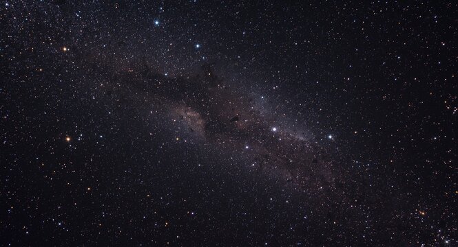 Exploration of deep space filled with shining stars and sprawling galaxies