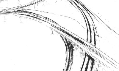 Fototapeta premium Abstract vintage sketch lines with grainy texture background, Grunge line art texture with distressed paper overlay