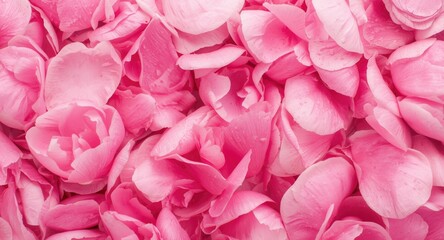Fototapeta premium Natural pink peony petals texture creating a soft floral backdrop concept