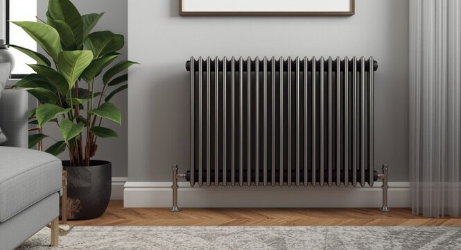 Stylishly designed bimetallic radiator optimized for efficient apartment heating