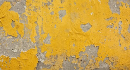 Fototapeta premium Worn and weathered concrete wall texture featuring peeling paint great for copy space