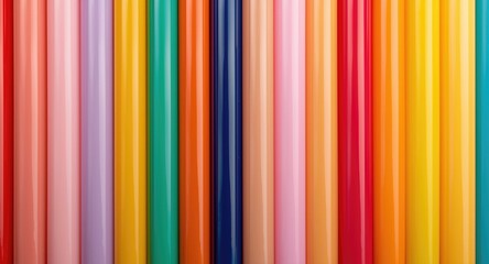 Obraz premium Multicolored PMMA Tubes Abstract Surface Background for Unique Design Concepts