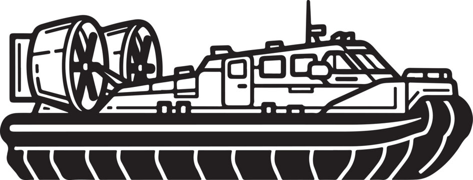Hovercraft, military vehicle, air cushion vehicle, transport boat