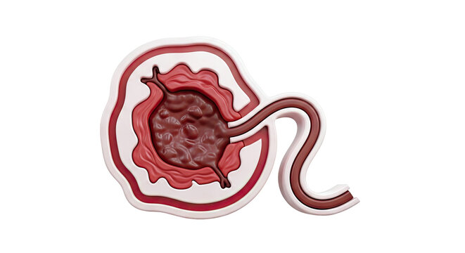 Anatomical illustration of a nephron's glomerulus and Bowman's capsule