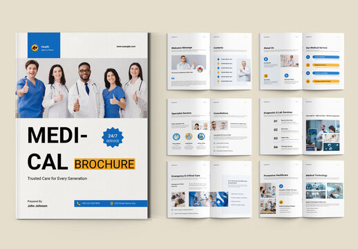 Modern Medical Brochure Template Layout