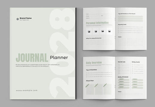 Productivity Journal Planner Template