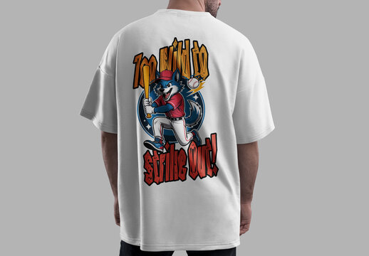 Wild Wolf Baseball Graphic Tshirt Design