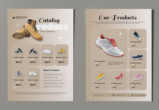 Product Catalog Flyer Layout Template