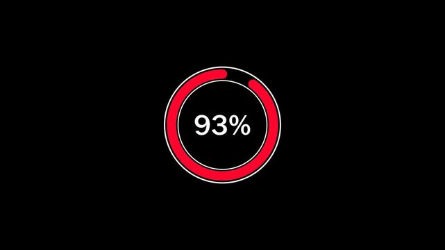 Round loading bar animation