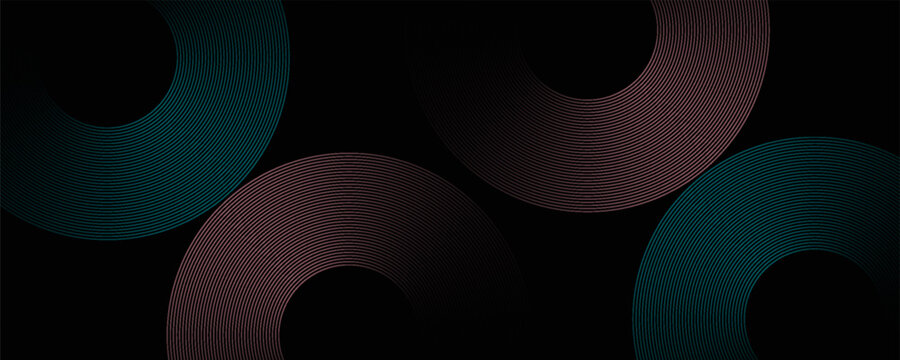 Modern minimalist vector illustration of concentric rings forming a stylized "S" or infinity shape with a sleek metallic texture.