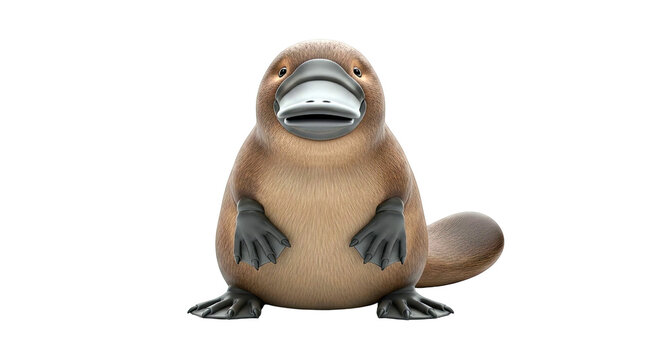 3D Rendered Platypus Character