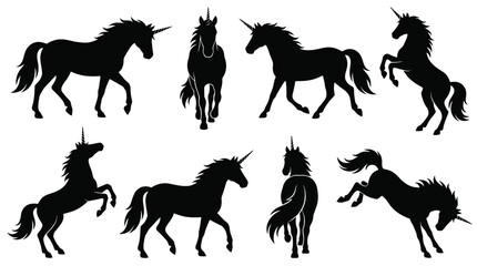 unicorn silhouettes © MR7