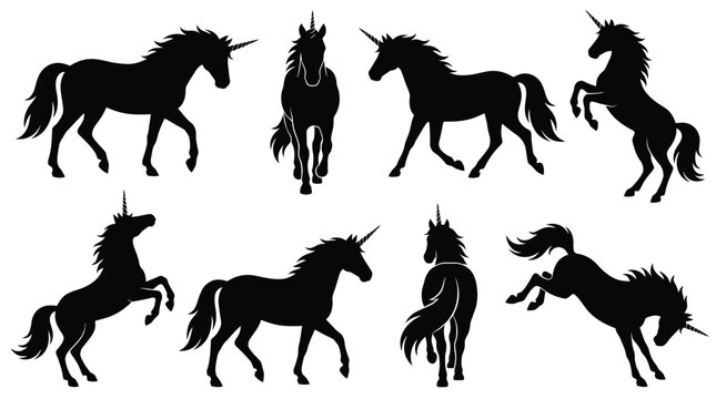 unicorn silhouettes