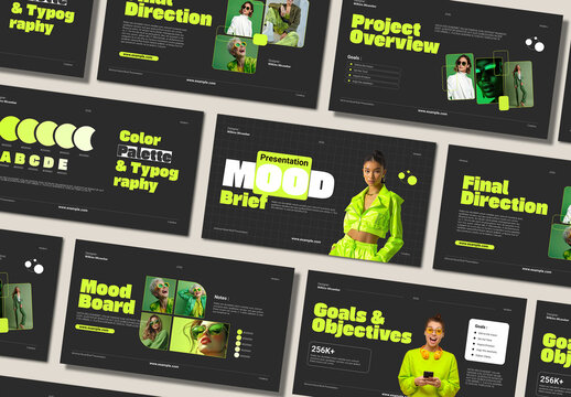 Mood and Brief Presentation Template Design Layout