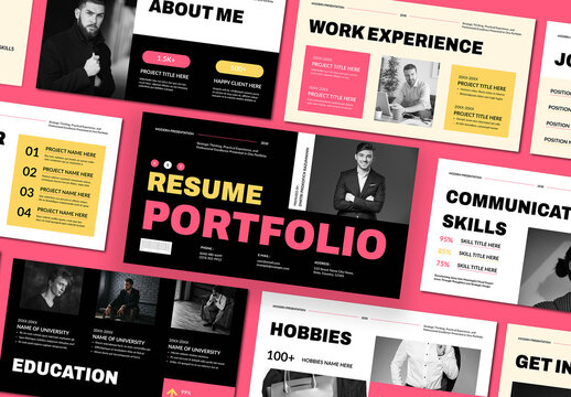 Resume Portfolio Presentation Layout