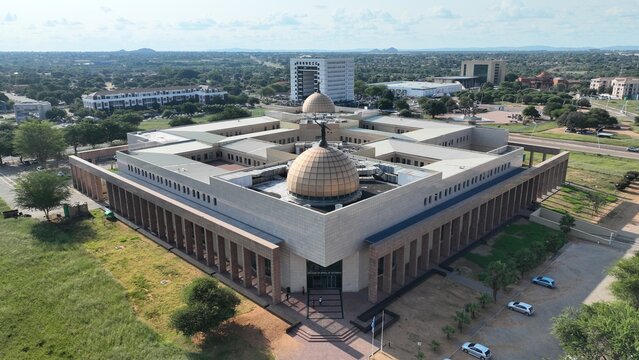 High court and Court of Appeal at the Gaborone CBD in Botswana, Africa