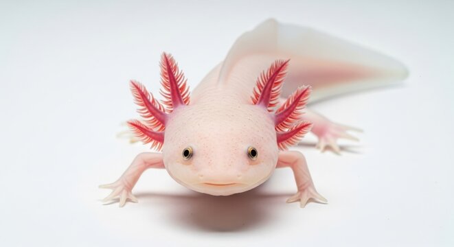 Leucistic axolotl a stunning white salamander exploring the world of axolotls