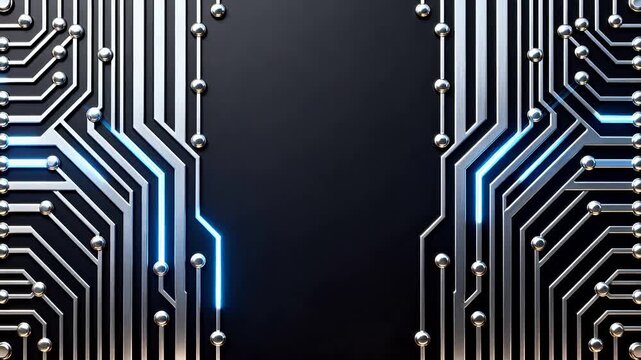 Circuit board pattern with metallic lines