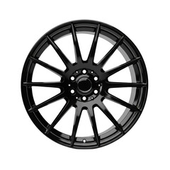 Obraz premium A sleek black wheel with a modern design on transparent background