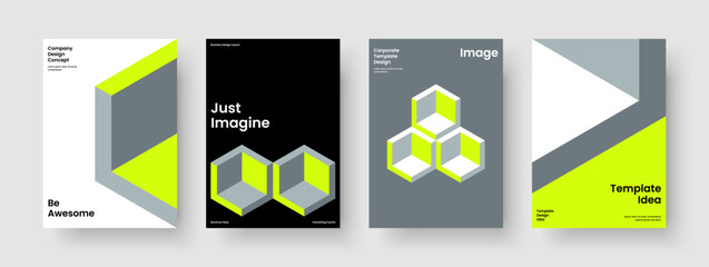 Fototapeta premium Creative Report Layout. Modern Banner Template. Geometric Book Cover Design. Brochure. Flyer. Background. Business Presentation. Poster. Journal. Pamphlet. Catalog. Portfolio. Brand Identity