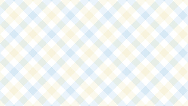 Classic Gingham Check Pattern Background in Yellow and Blue