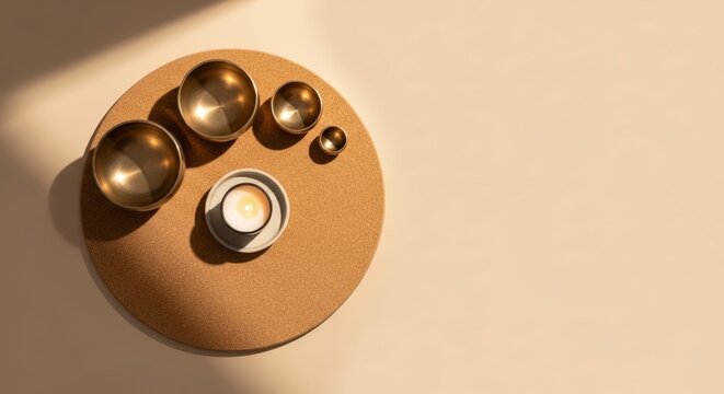 Brown fidget spinner on table.