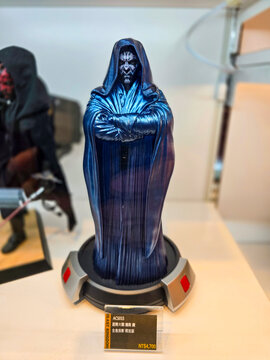 Taiwan, Taipei City, March 29, 2026 &ndash; Star Wars The Phantom Menace Darth Maul Figure Display Sale at Taipei Main Station Underground HOBBY OFF Taiwan