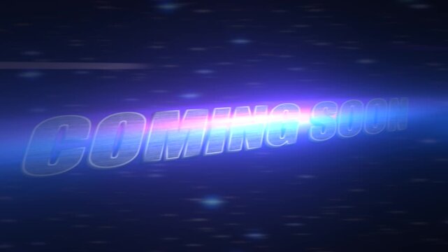 Coming Soon, YouTube Intro, Back to the future, abstract blue background