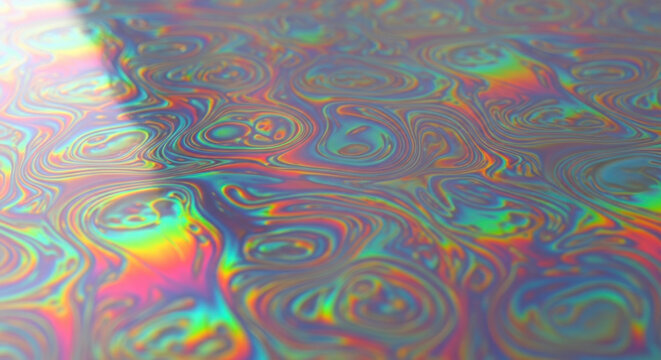 Abstract Swirling Patterns in Vibrant Colors