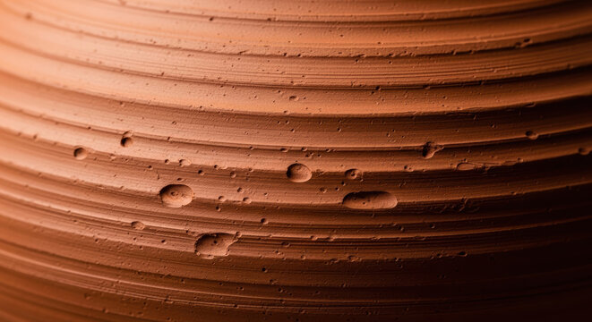 Water Droplets on Wooden Surface