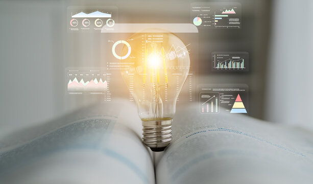 A financial and marketing KPI dashboard for business analytics and strategy. A report showing profit, revenue, and customer conversion rate data. Motif