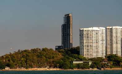 Fototapeta premium Bali Hai Ferry Terminal and Sea Views of Pattaya 