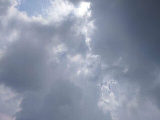 Fototapeta premium Dramatic Dark Overcast Sky Before The Rain