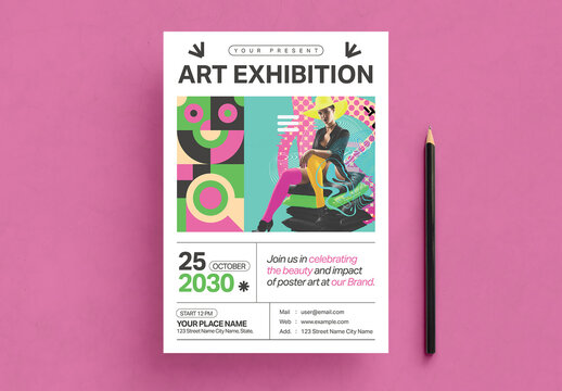 Art Exhibition Flyer Design Template