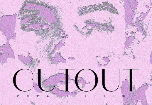 Cutout Photo Effect Mockup