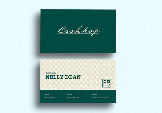Modern Minimal Corporate Business Card Design Template