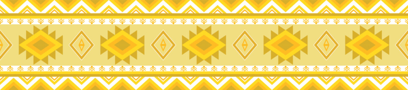 Gold ethnic border ornament. Geometric ethnic oriental seamless pattern. Stripe vector illustration. Native American Mexican African Indian tribal. Design border, textile, fabric, clothing, carpet