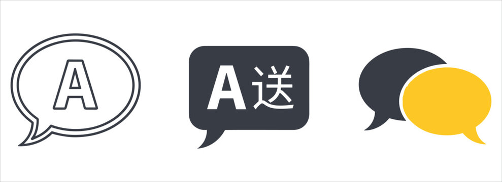 translation, language, speech bubbles, multilingual