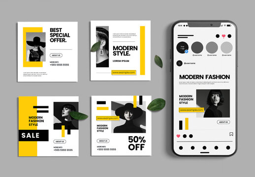 Fashion Sale Social Media Post Template