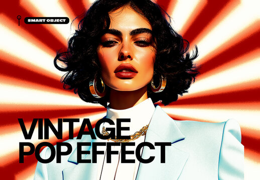 Vintage Pop Portrait Photo Effect